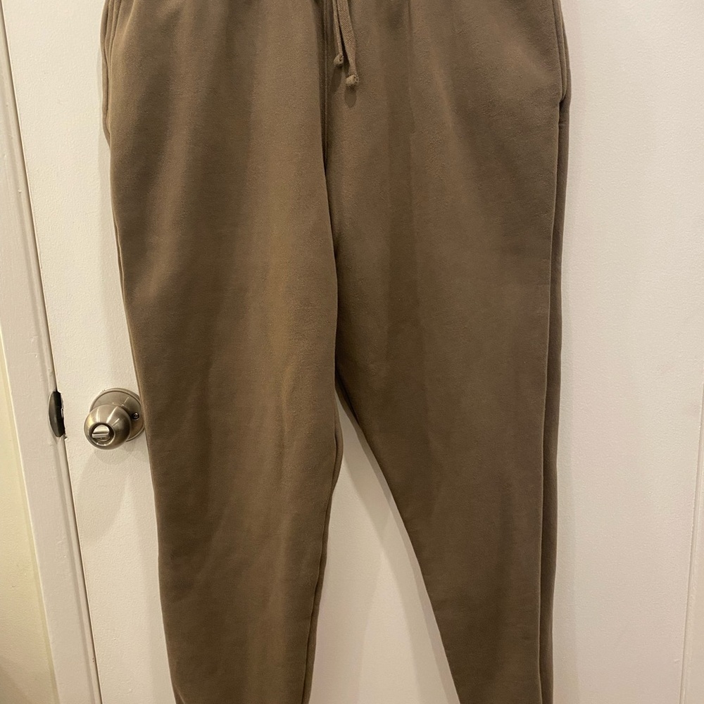 Eddie Bauer Olive Brown Drawstring Jogger Pants